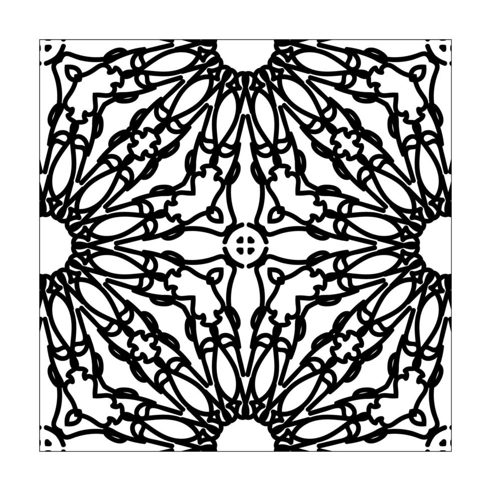 Seamless pattern floral ornament. vector