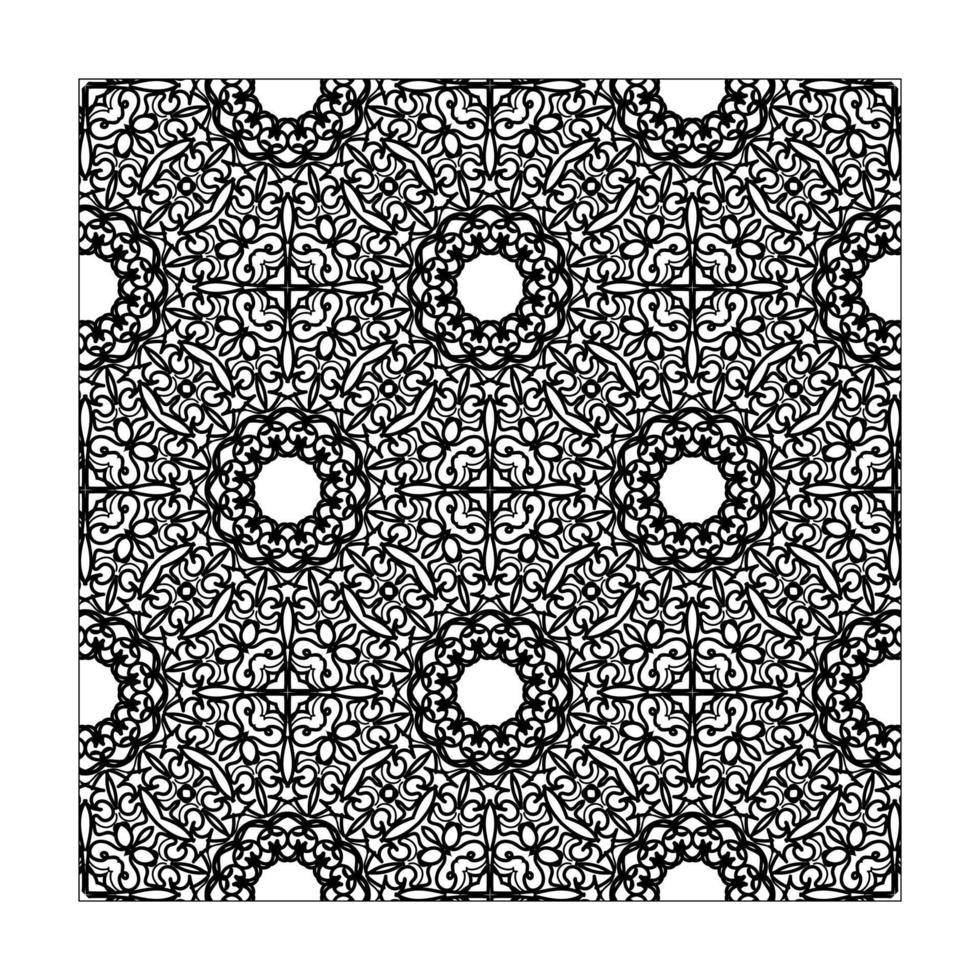 Seamless pattern floral ornament. vector