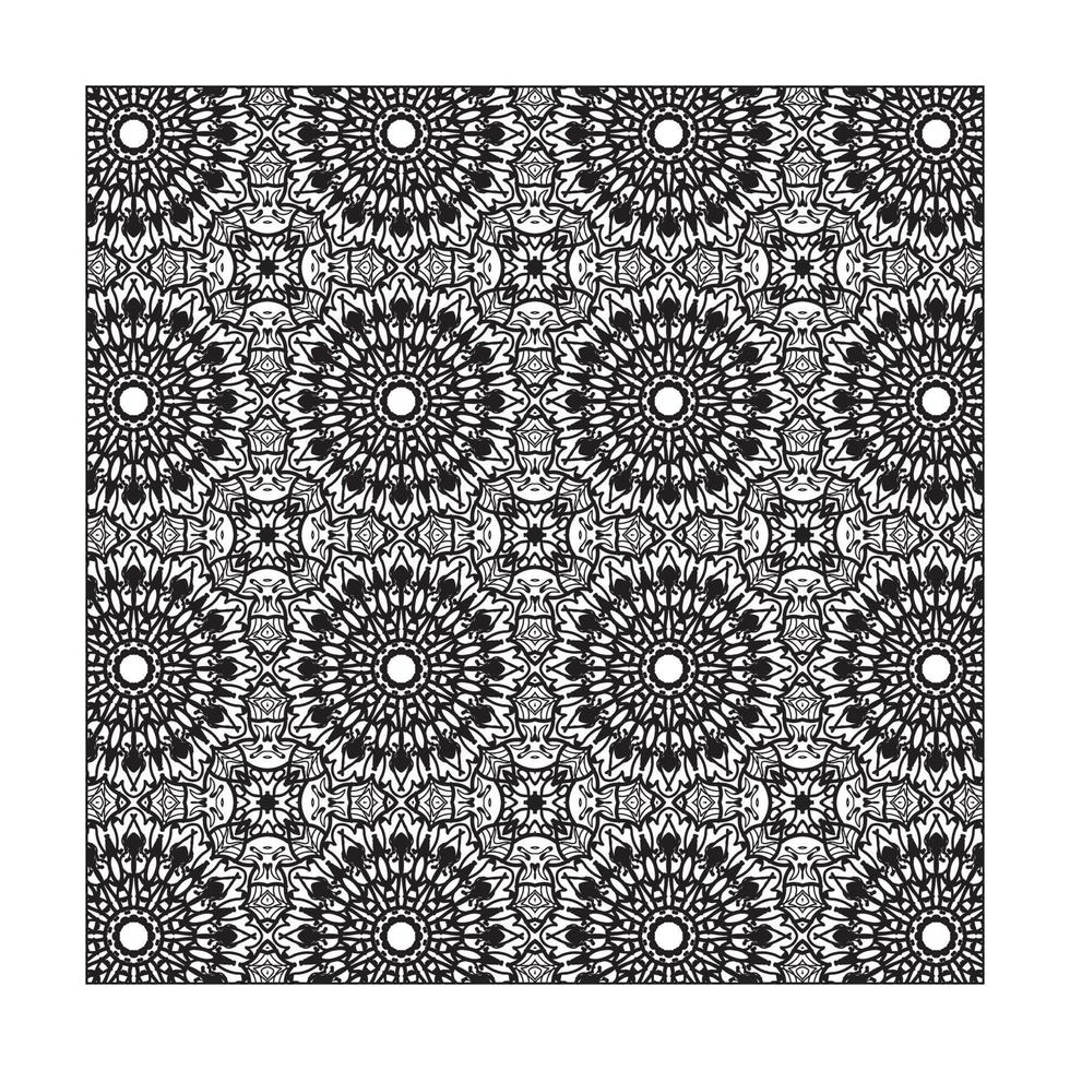 Seamless pattern floral ornament vector