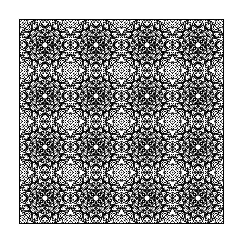 Seamless pattern floral ornament vector