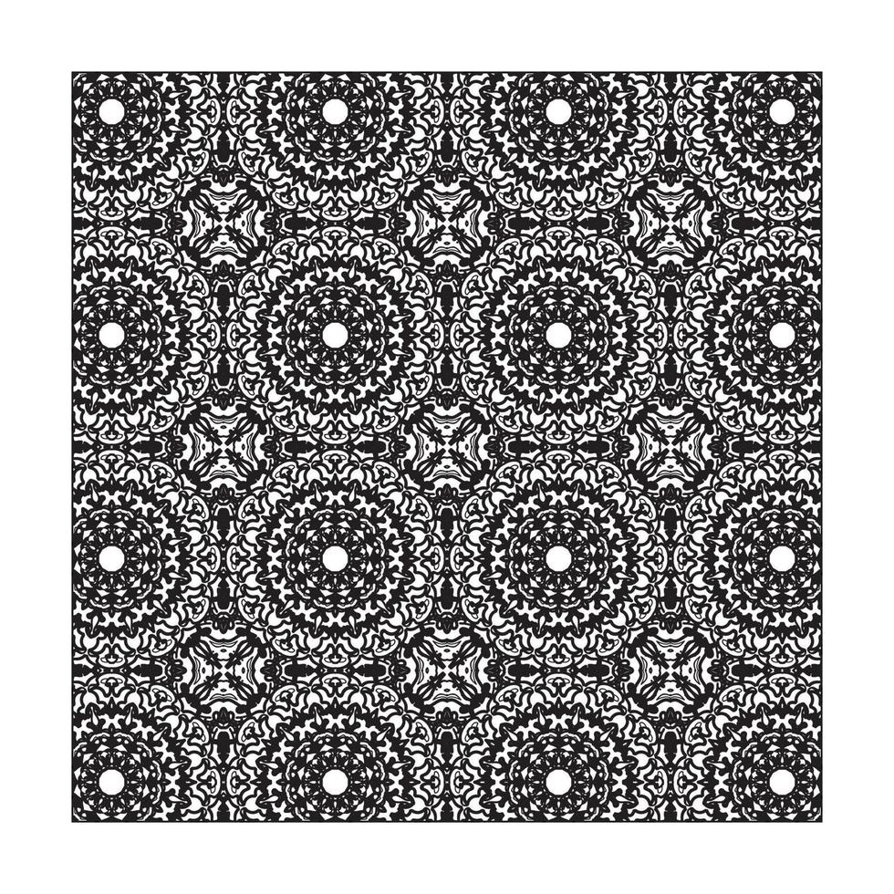 Seamless pattern floral ornament vector
