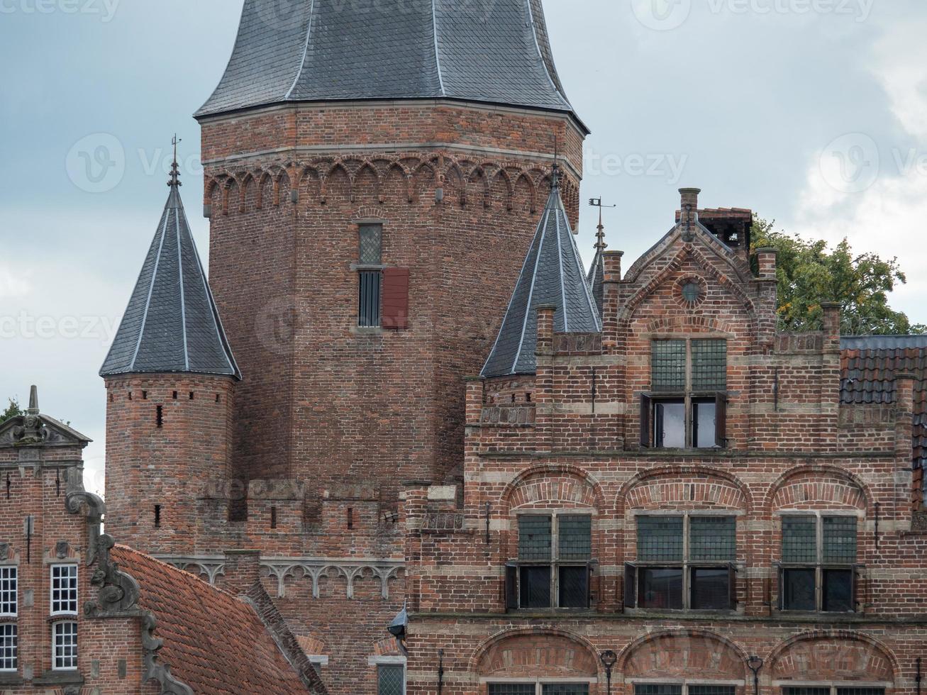 Zutphen at the river Ijssel in the netherlands photo