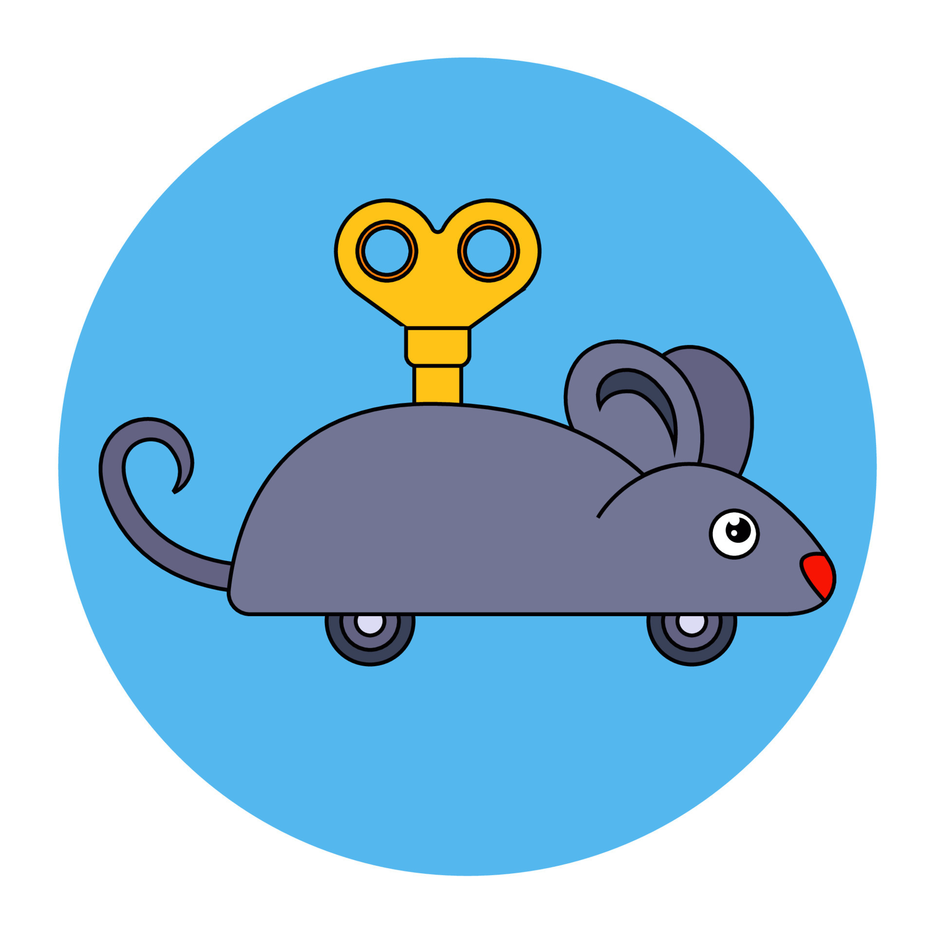 A clockwork gray mouse with a key on its back. Flat character vector illustration. 7754788 Vector Art at Vecteezy A clockwork gray mouse with a key on its back. Flat character vector illustration. 7754788 Vector Art at Vecteezy