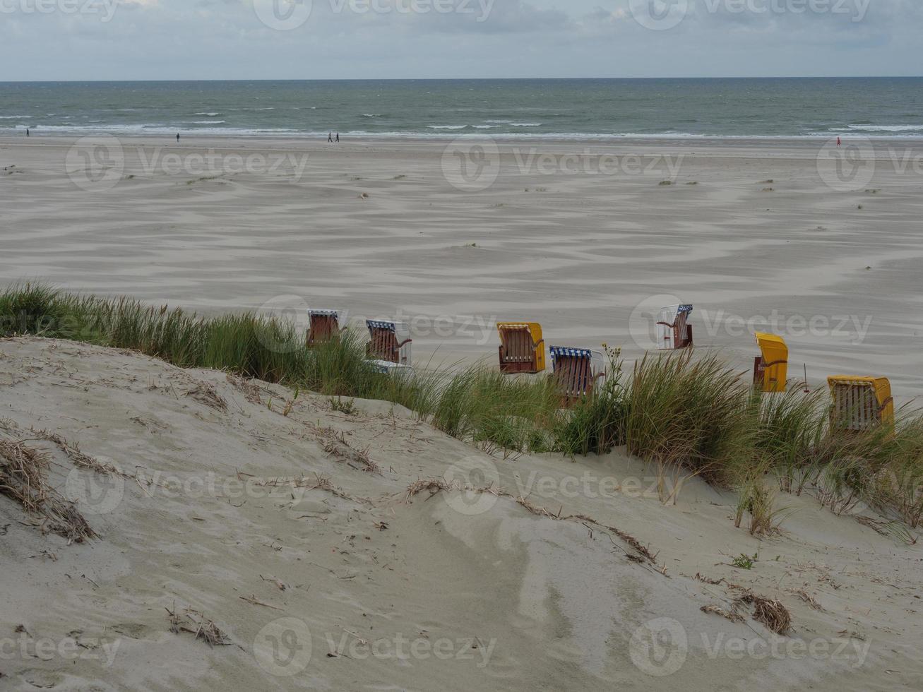 summer evening at the beach of Juist photo