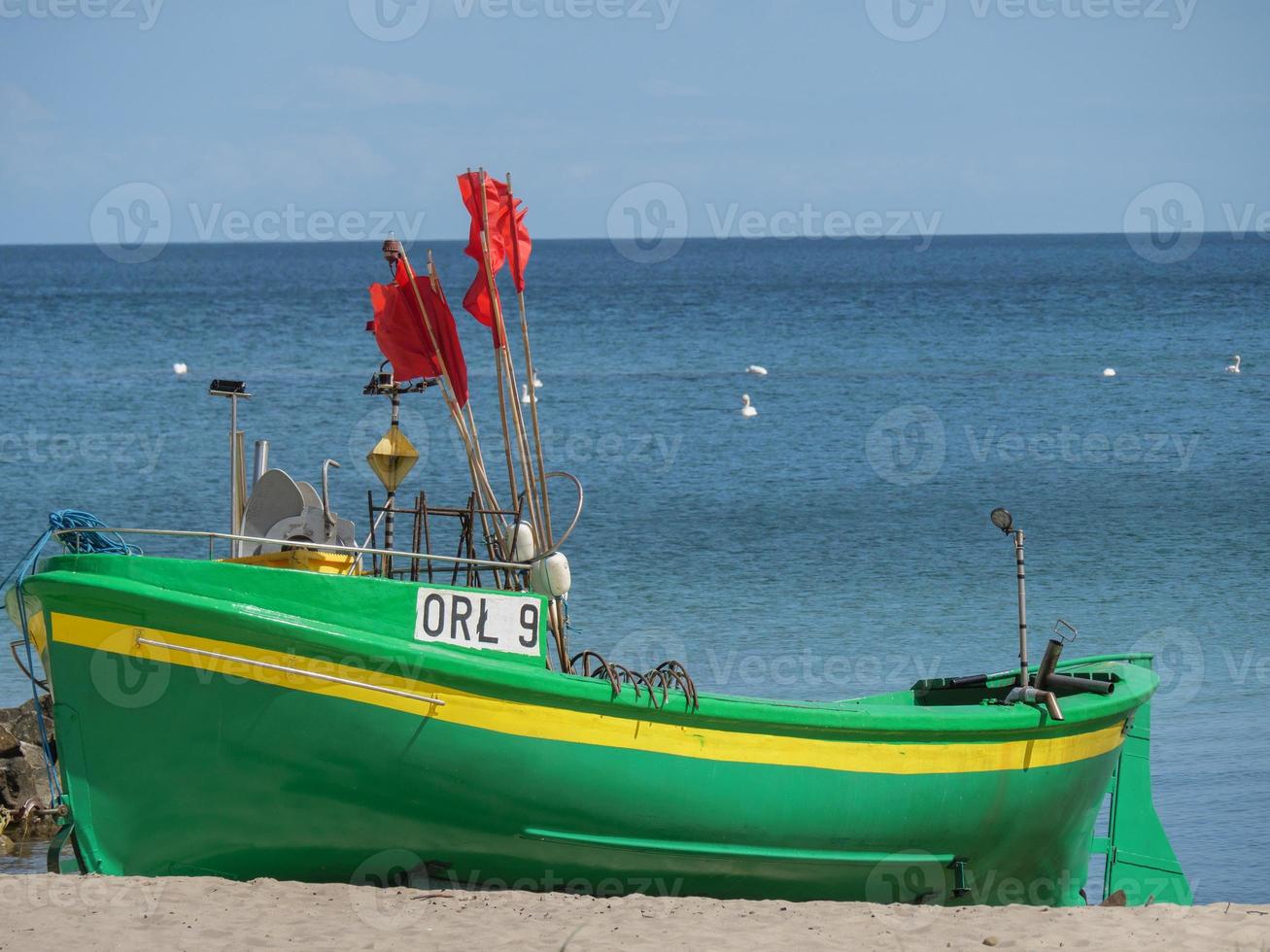 Beach at the baltic sea in poland photo