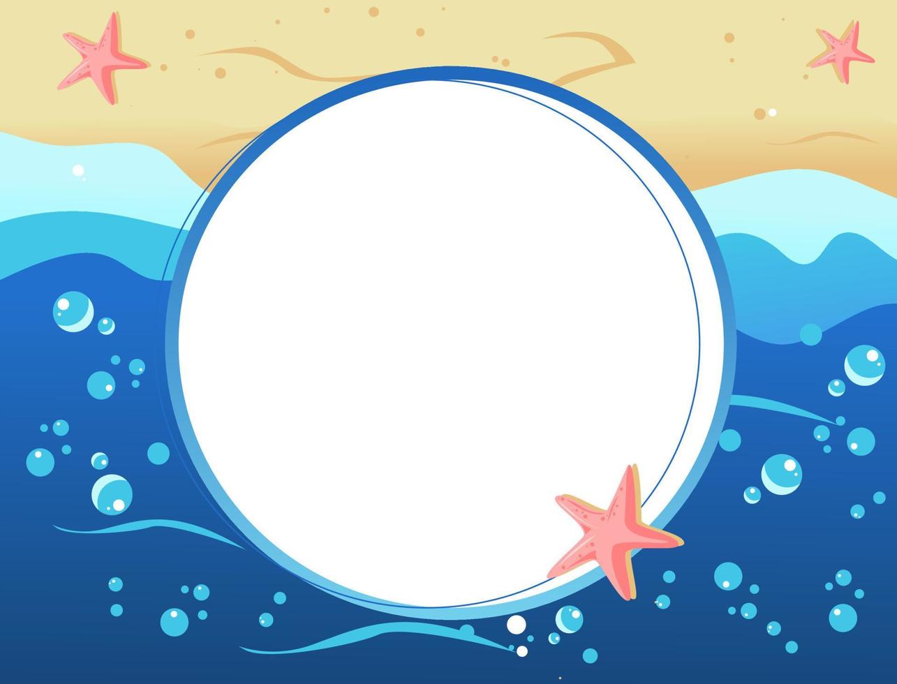 summer card with illustration background vector