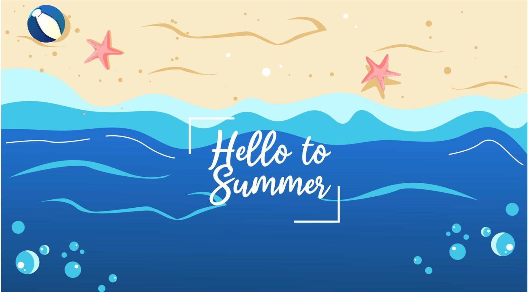 hello summer party ,illustration background vector