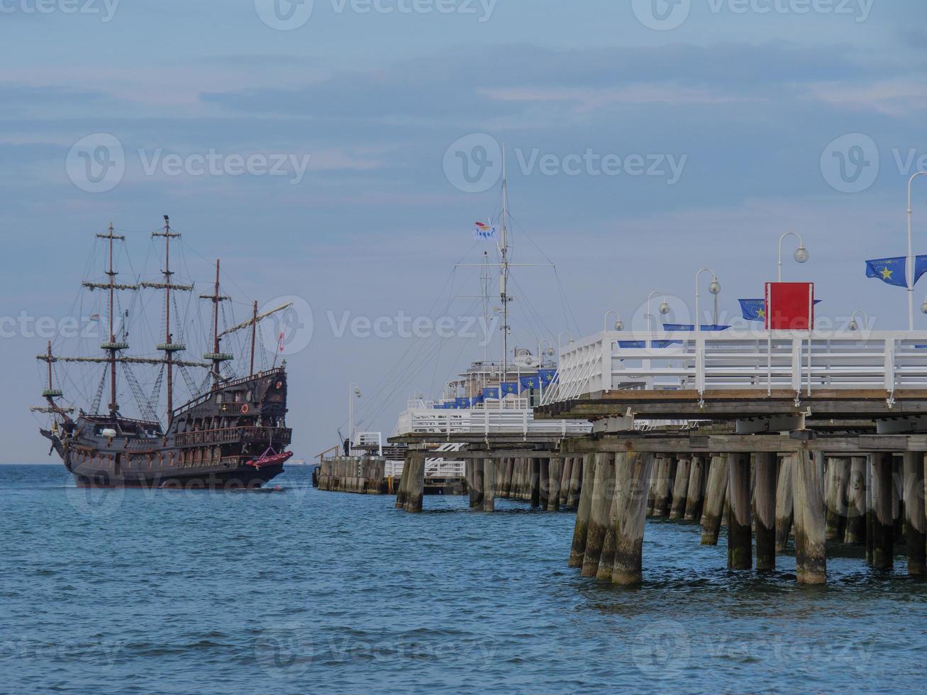 the beach of Sopot in Poland photo