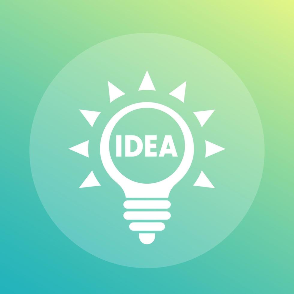 Idea icon, symbol vector