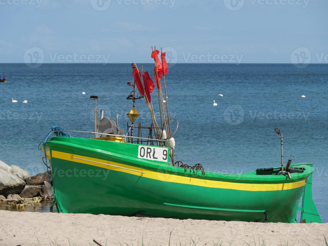 Beach at the baltic sea in poland photo