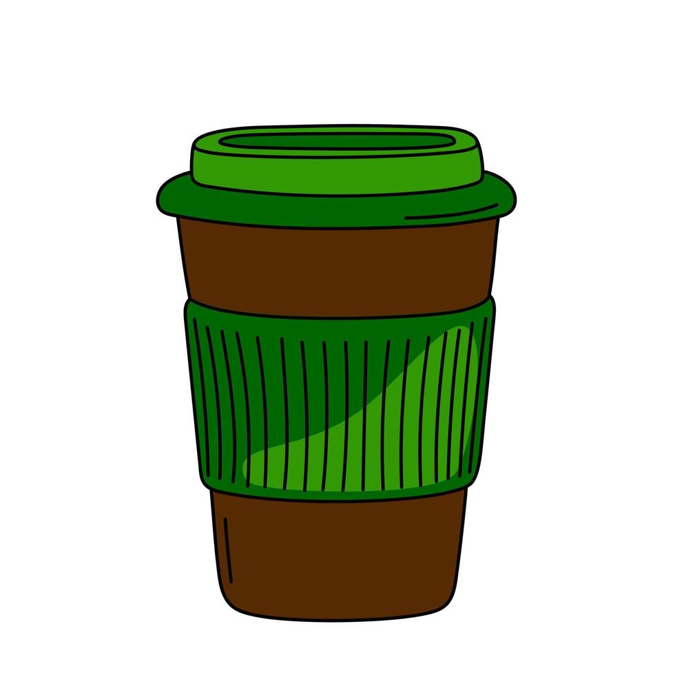 Coffee paper cup to take away. vector