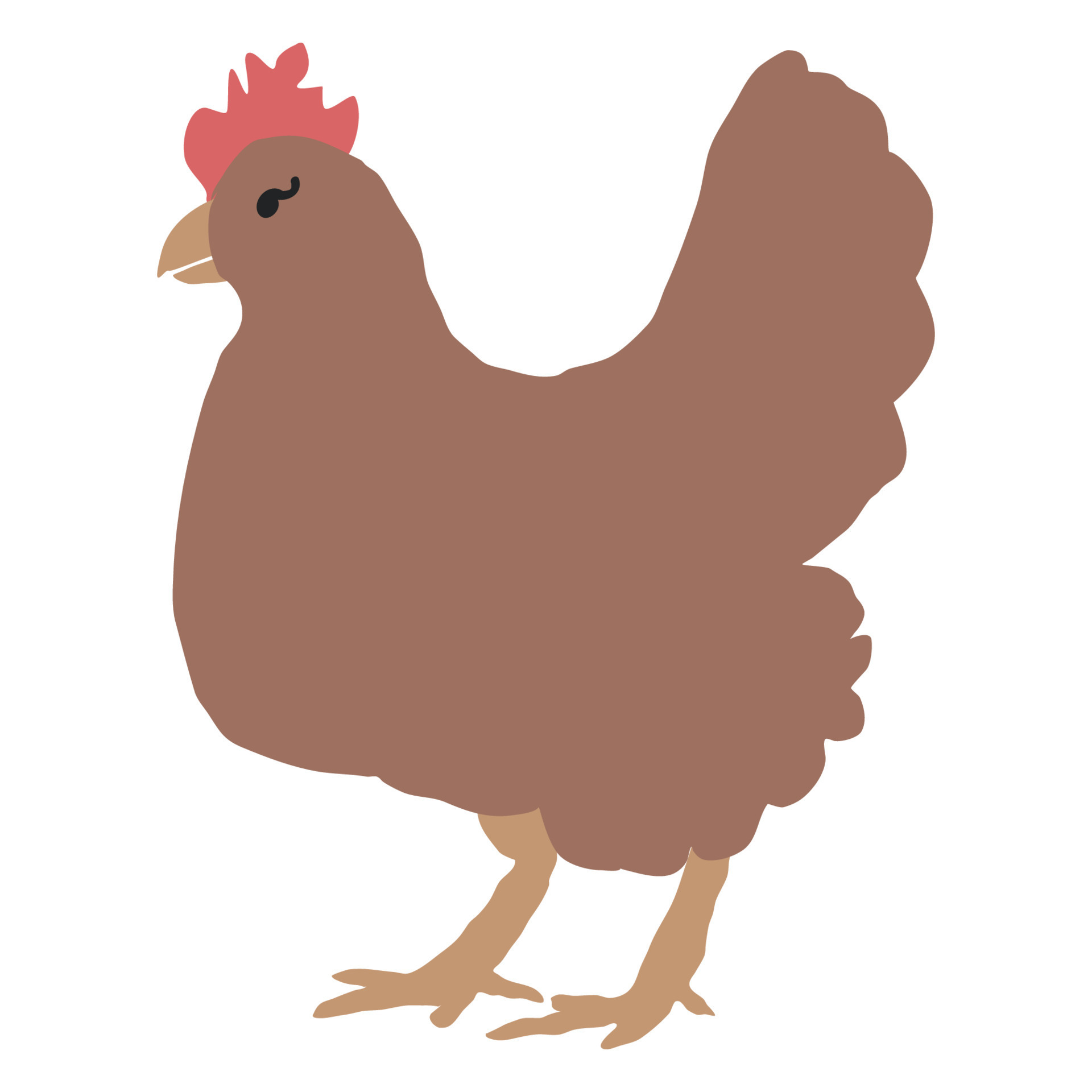 chicken. doodle. Hen. cock. bird. cartoon 7756393 Vector Art at Vecteezy
