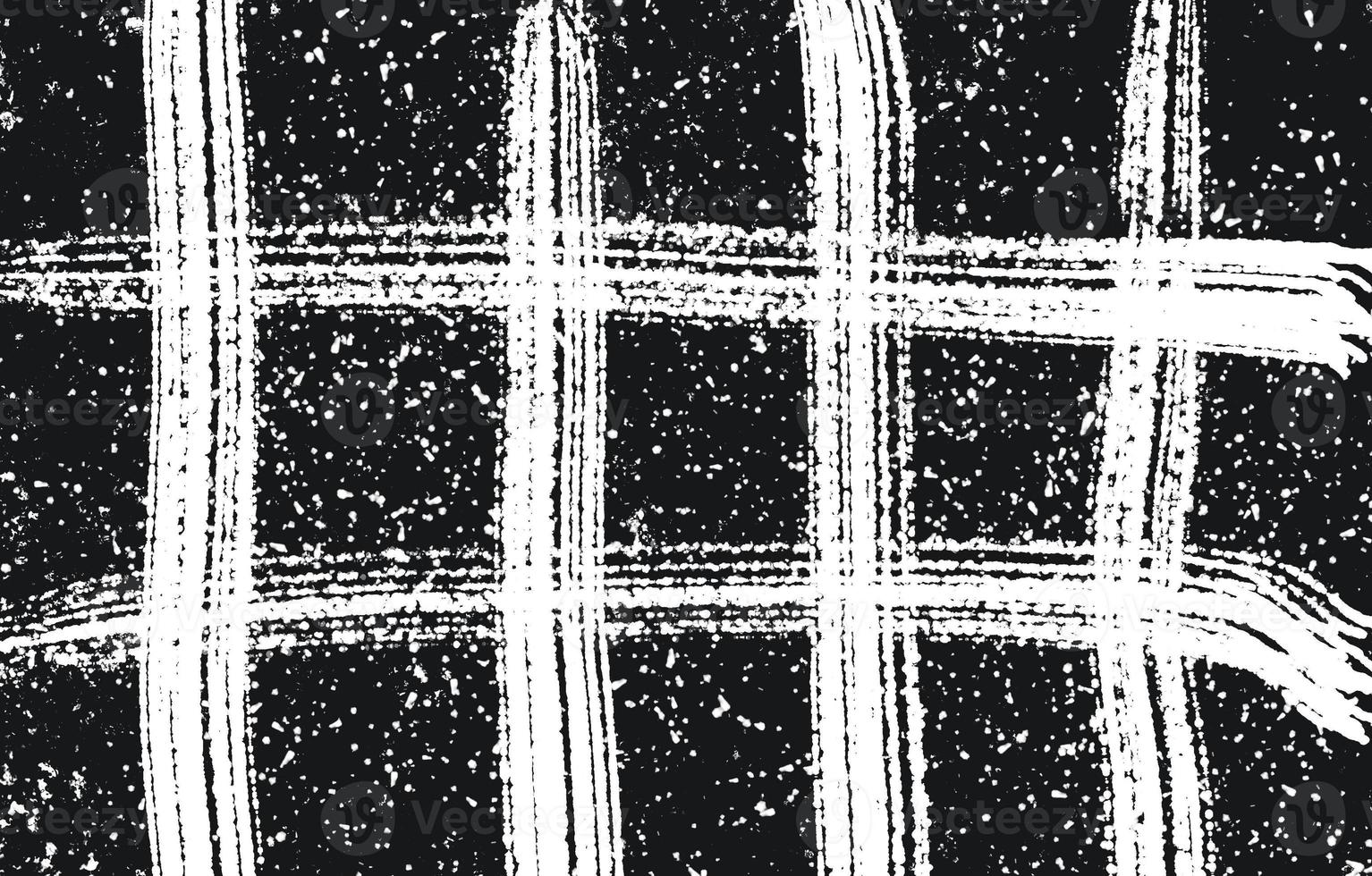 Grunge black and white pattern. Monochrome particles abstract texture. Background of cracks, scuffs, chips, stains, ink spots, lines. Dark design background surface. photo