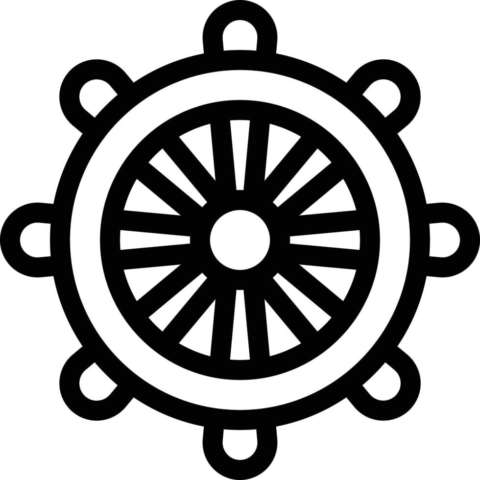 Boat wheel vector illustration on a background.Premium quality symbols.vector icons for concept and graphic design.