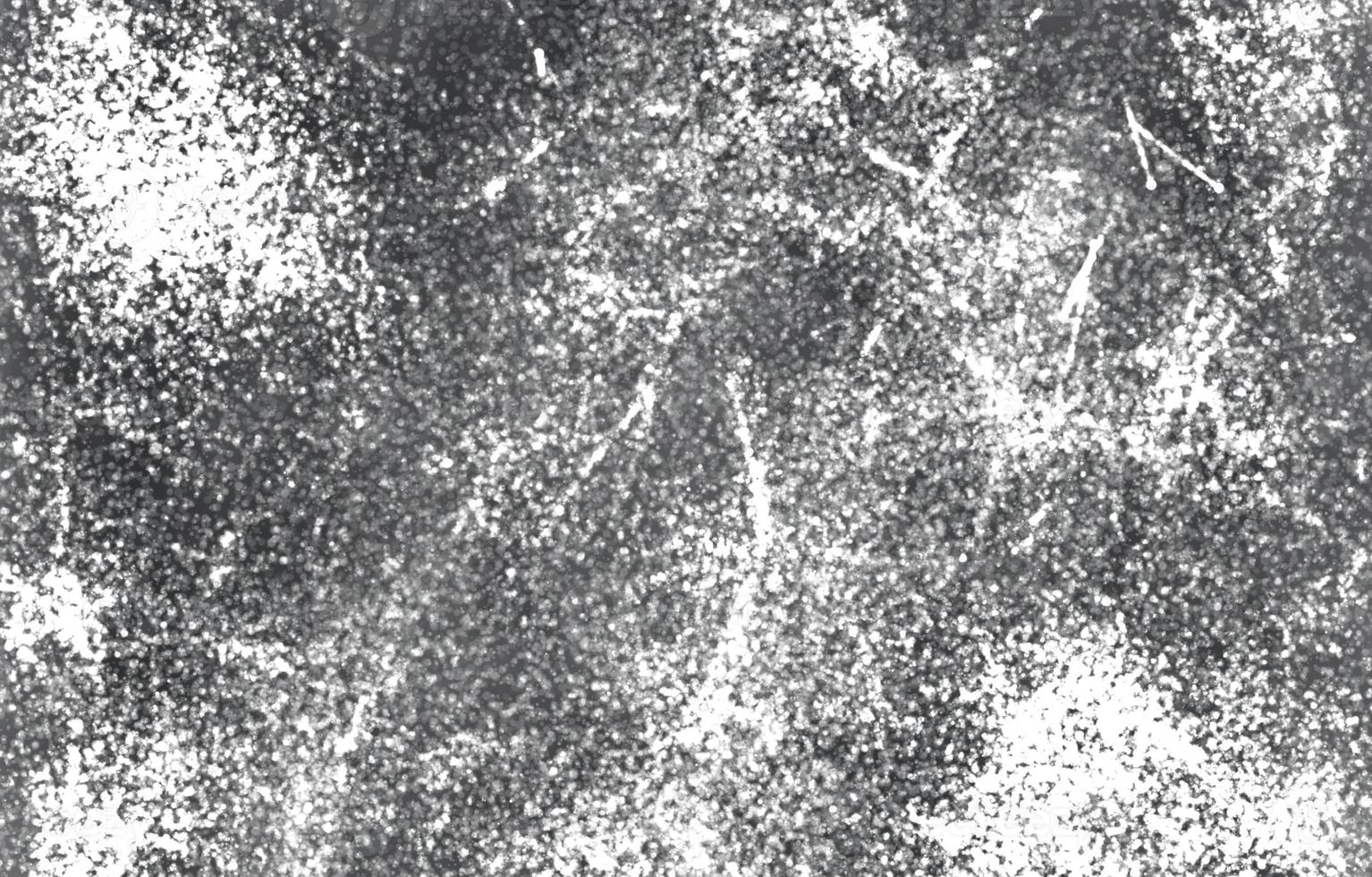 Distressed overlay texture of rusted peeled metal.Grunge Black And White Urban Texture. Dark Messy Dust Overlay Distress Background. photo