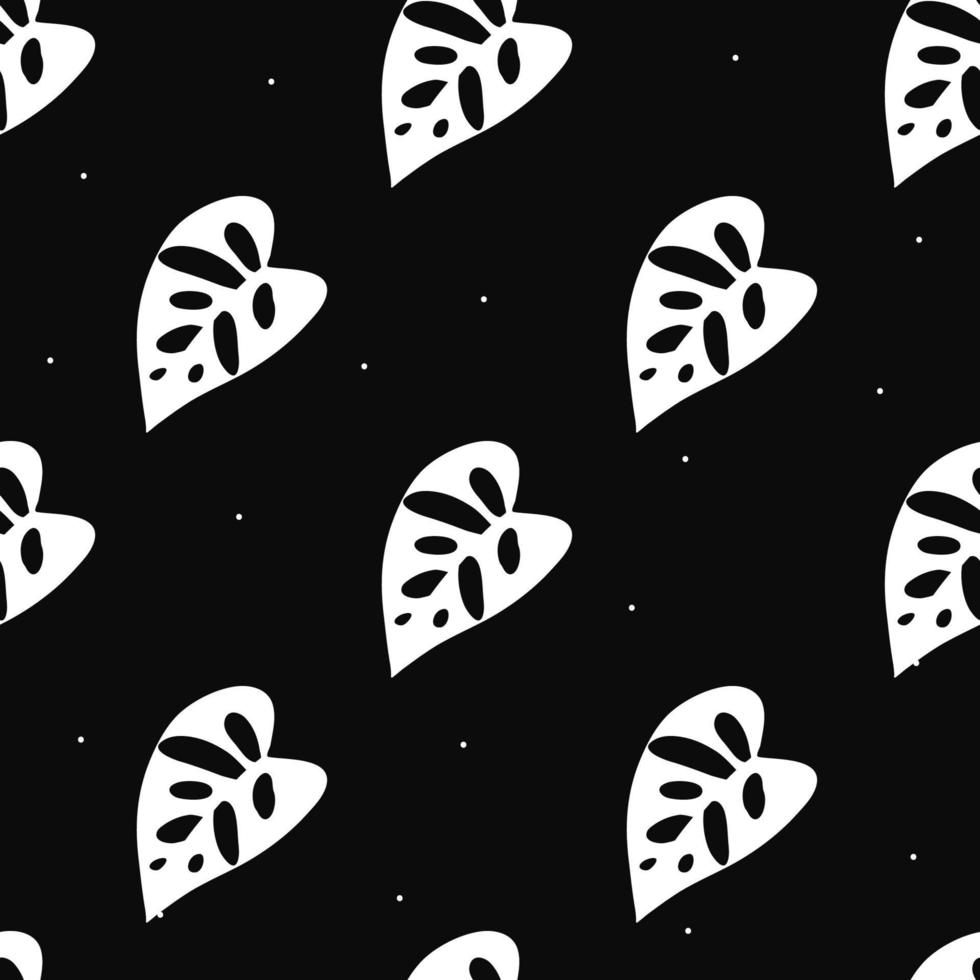 Vector flat hand drawn seamless pattern