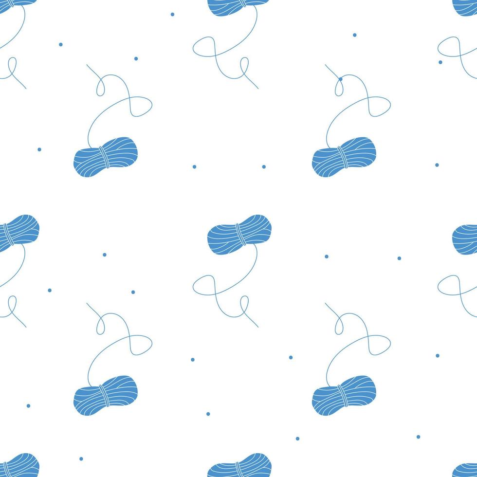 Vector flat hand drawn seamless pattern