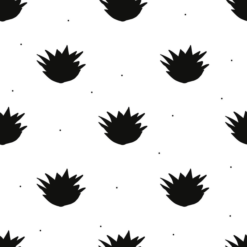 Vector flat hand drawn seamless pattern