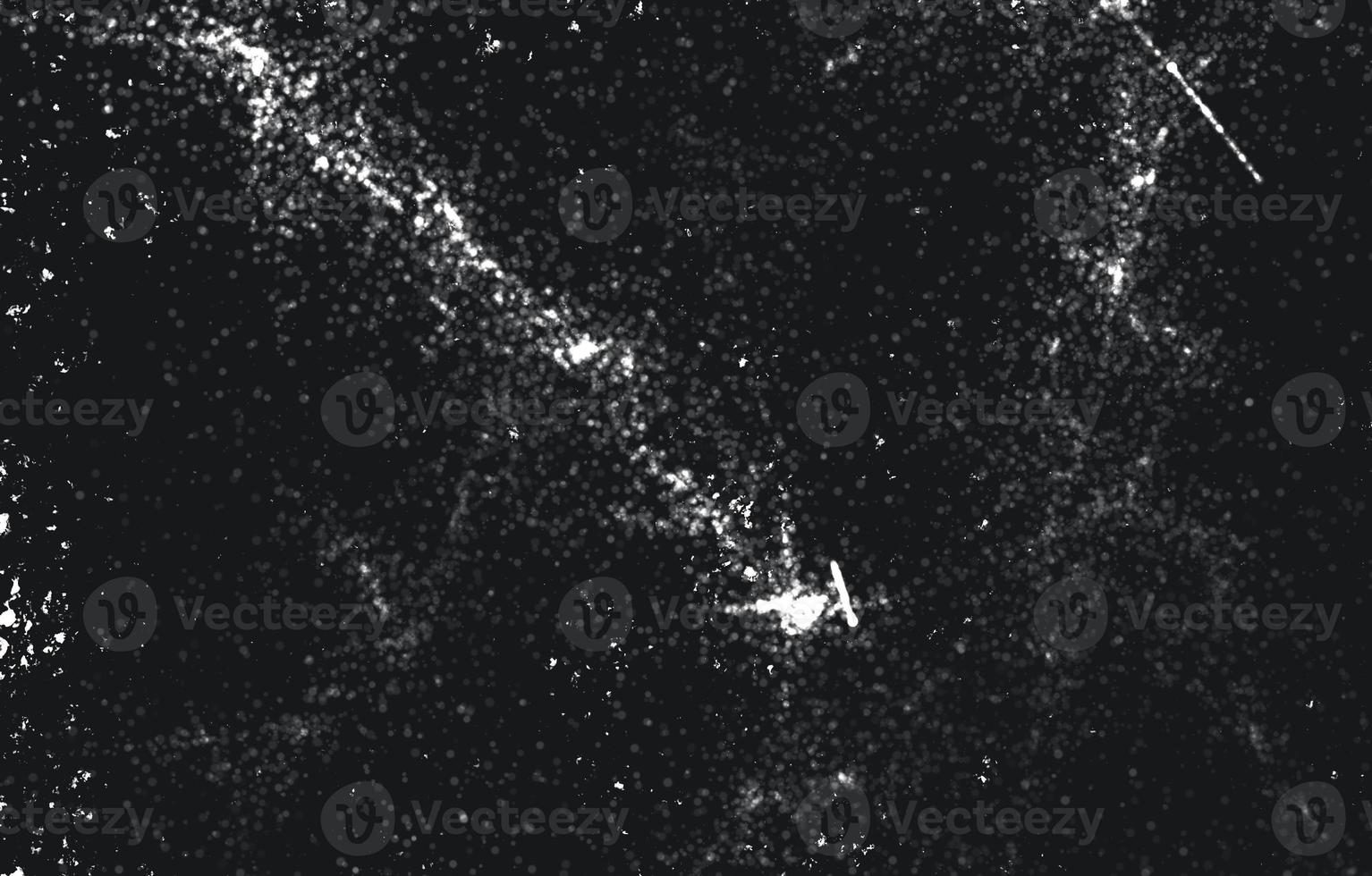Distressed overlay texture of rusted peeled metal.Grunge Black And White Urban Texture. Dark Messy Dust Overlay Distress Background. photo