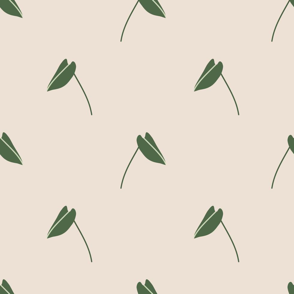 Vector flat hand drawn seamless pattern