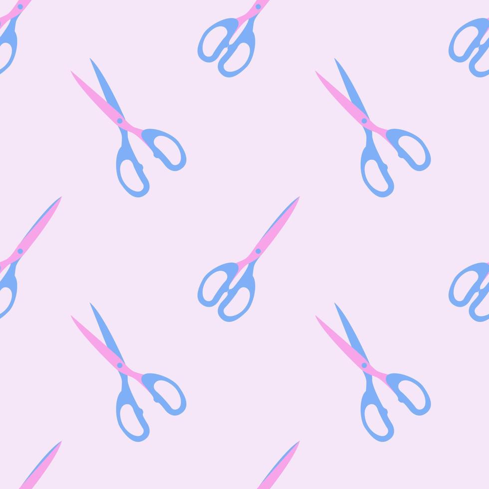 Vector flat hand drawn seamless pattern