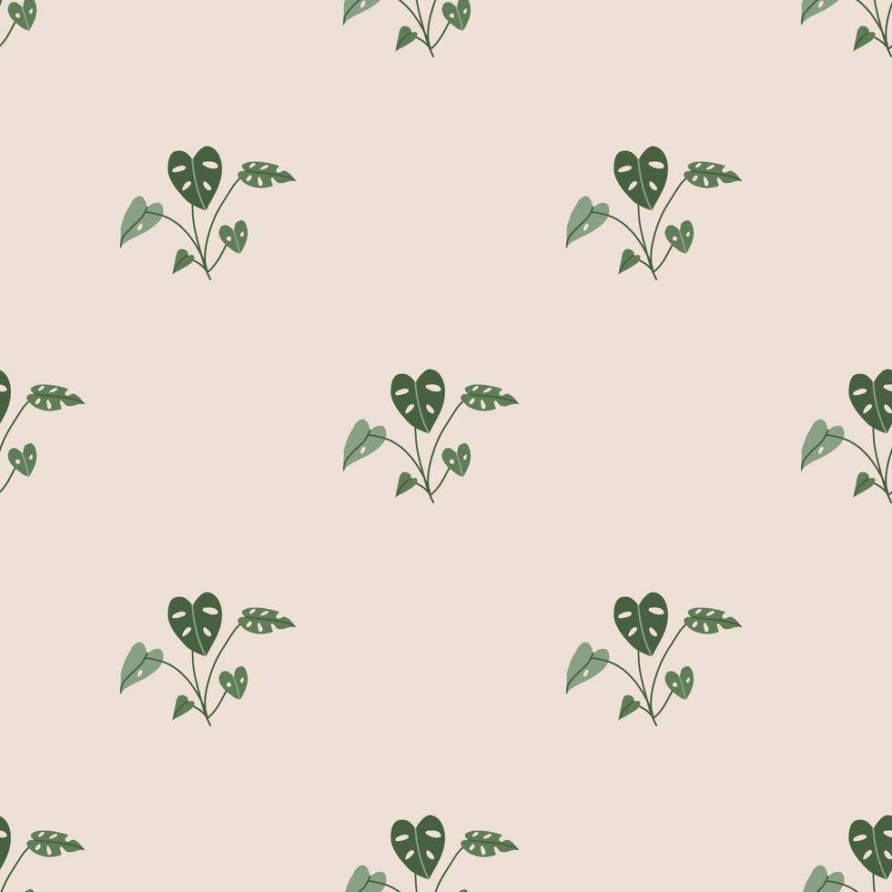 Vector flat hand drawn seamless pattern