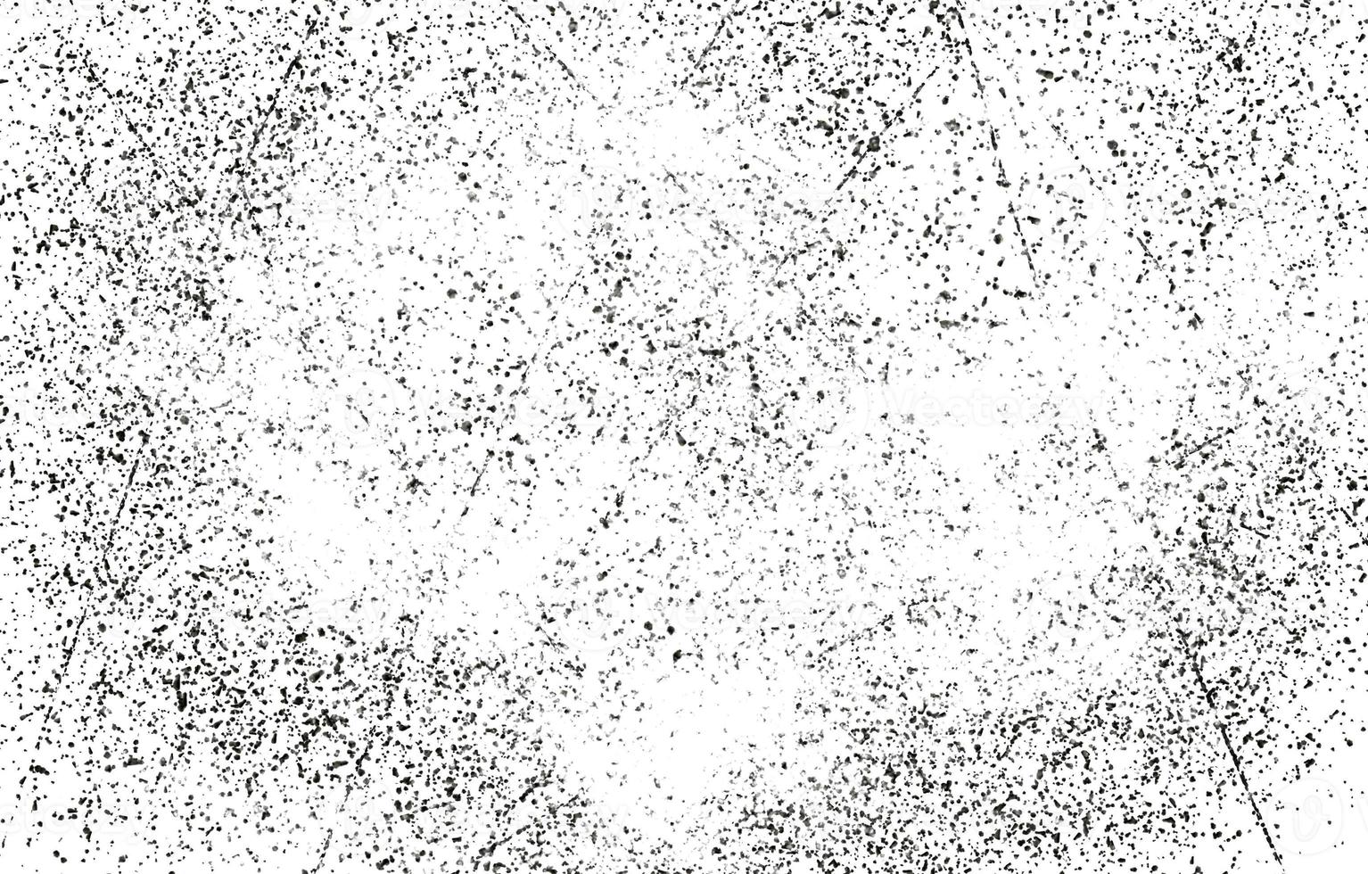 Grunge Black And White Urban. Dark Messy Dust Overlay Distress Background. Easy To Create Abstract Dotted, Scratched, Vintage Effect With Noise And Grain photo