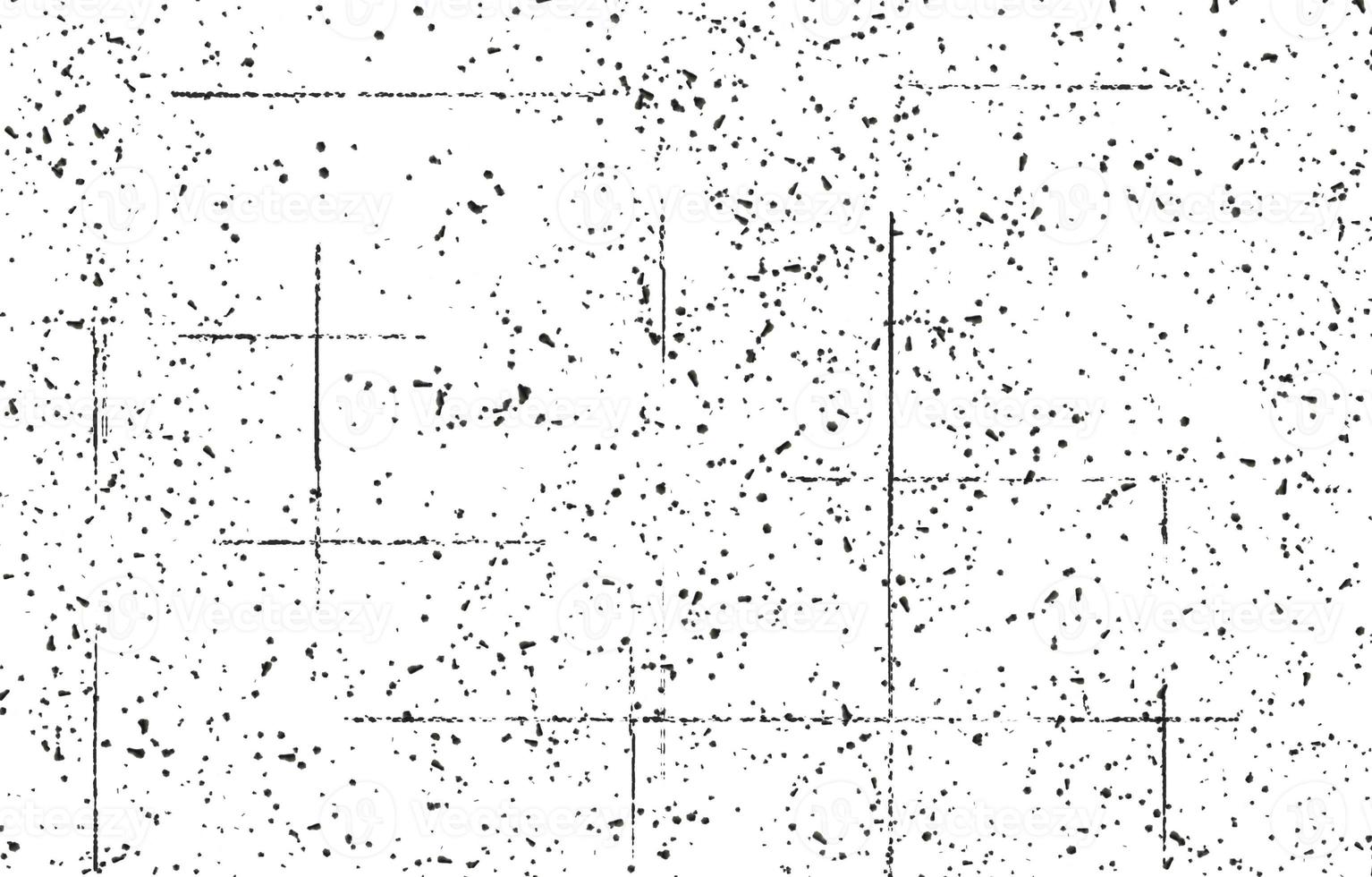Grunge black and white pattern. Monochrome particles abstract texture. Background of cracks, scuffs, chips, stains, ink spots, lines. Dark design background surface. photo