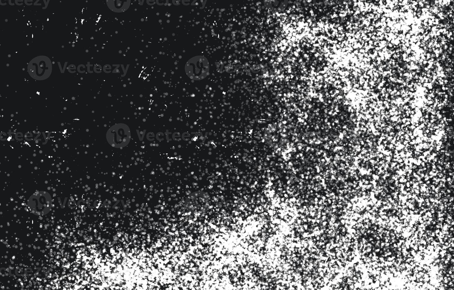 Grunge Black And White Urban. Dark Messy Dust Overlay Distress Background. Easy To Create Abstract Dotted, Scratched, Vintage Effect With Noise And Grain photo