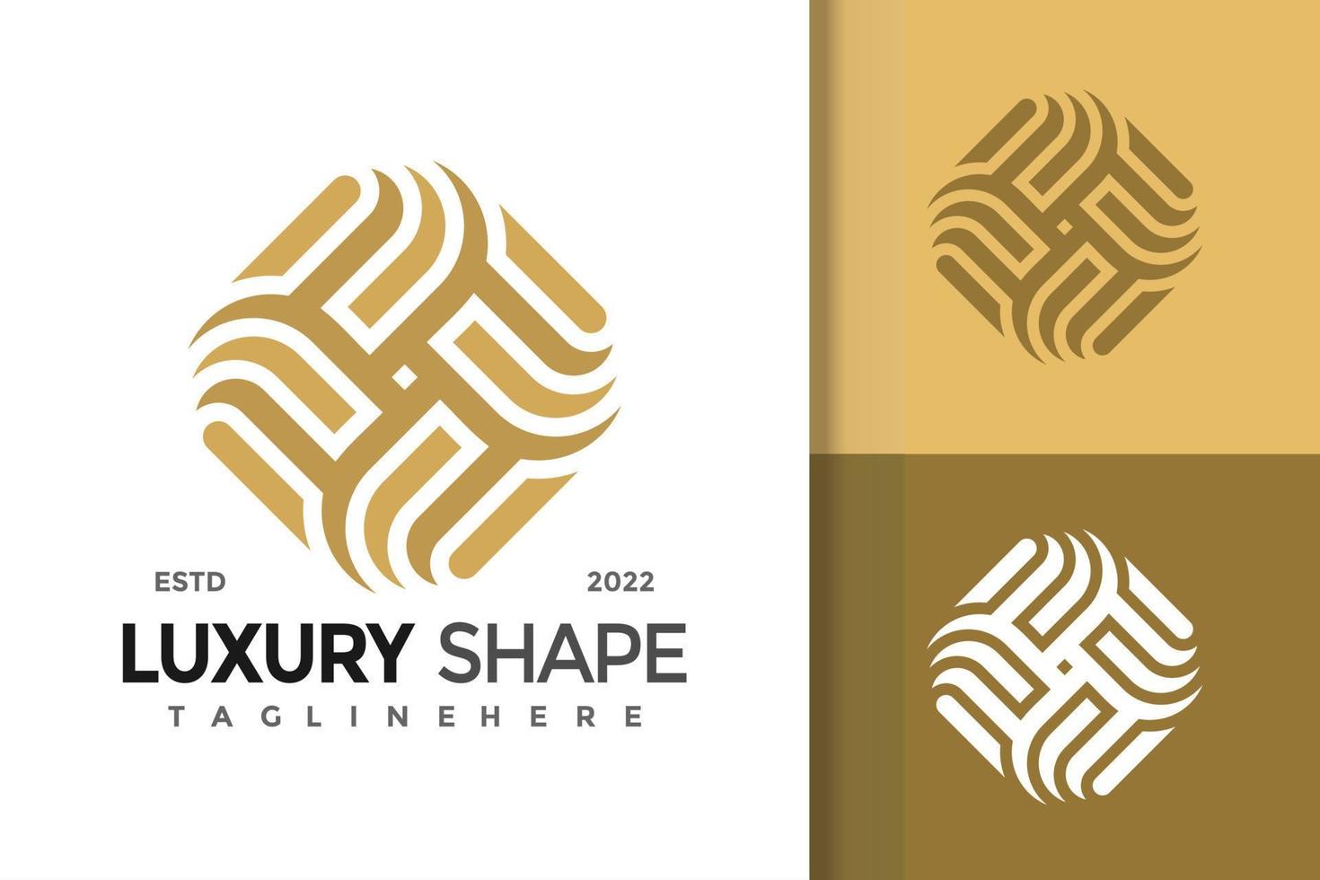 Abstract Royal Shape Modern Logo Design Vector Template