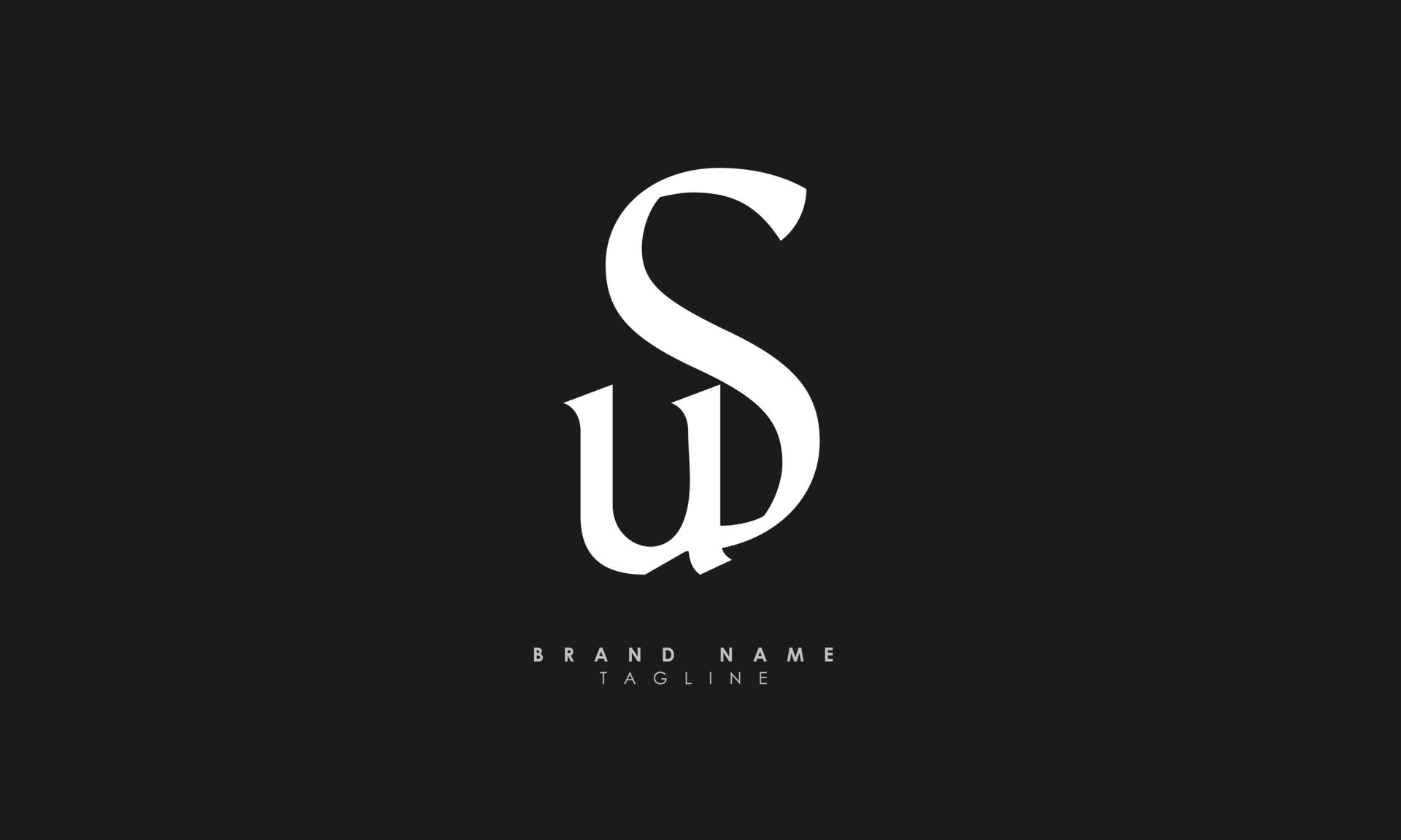 alfabeto letras iniciales monograma logo us, su, u y s 7759788 Vector