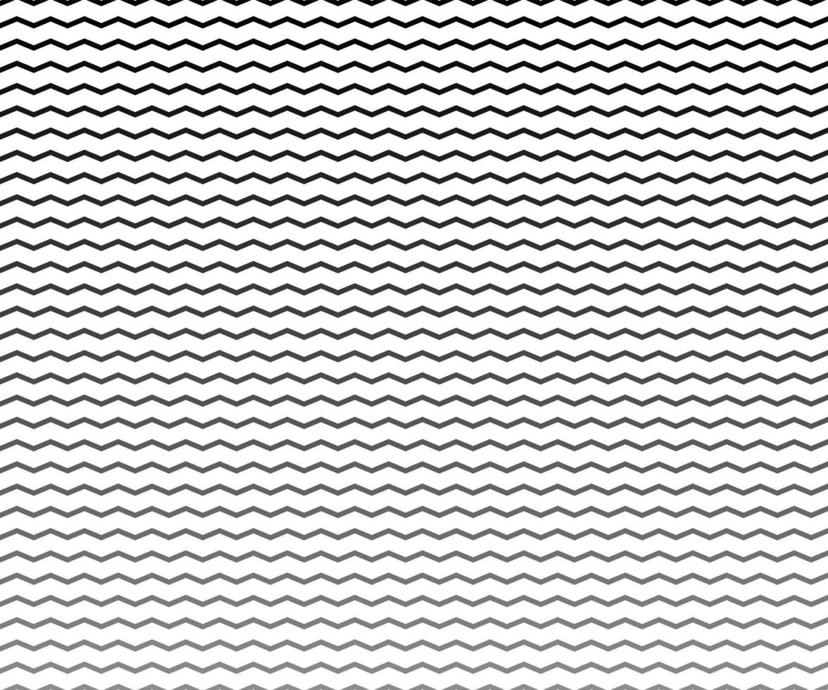 Wave, zigzag lines pattern. Black wavy line on white background. Texture vector - illustration