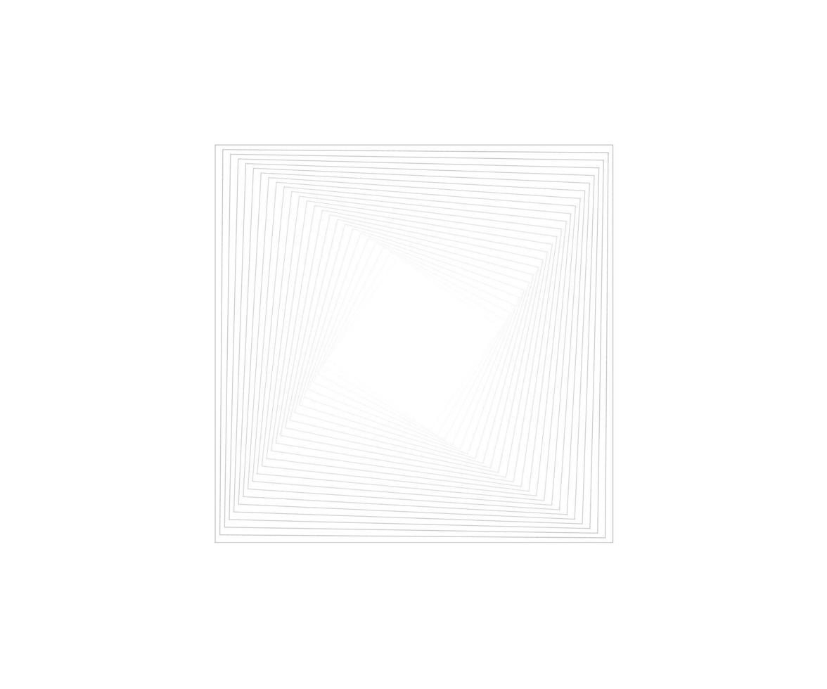 Geometric Square logo. Stroke square frame. Line icon, sign, symbol, Flat design, button, web, picture frame. vector - illustration eps 10.