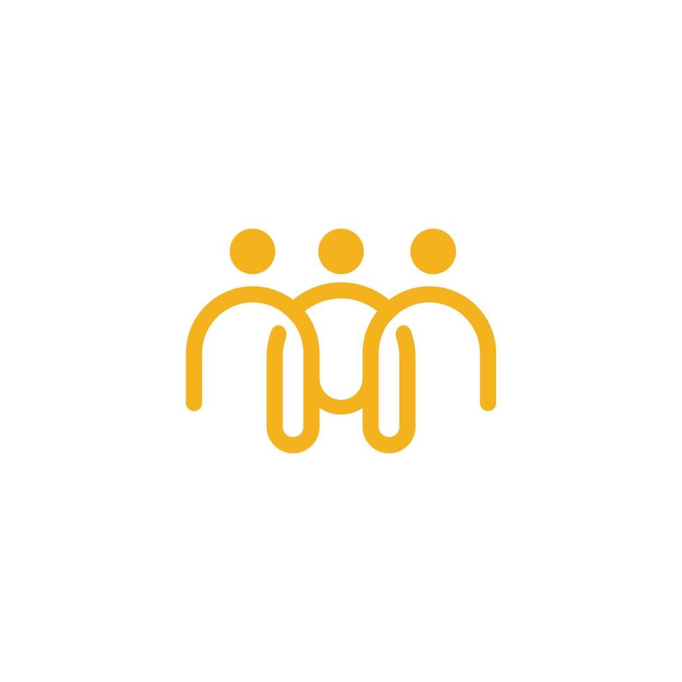 bridge people family together human unity logo vector icon