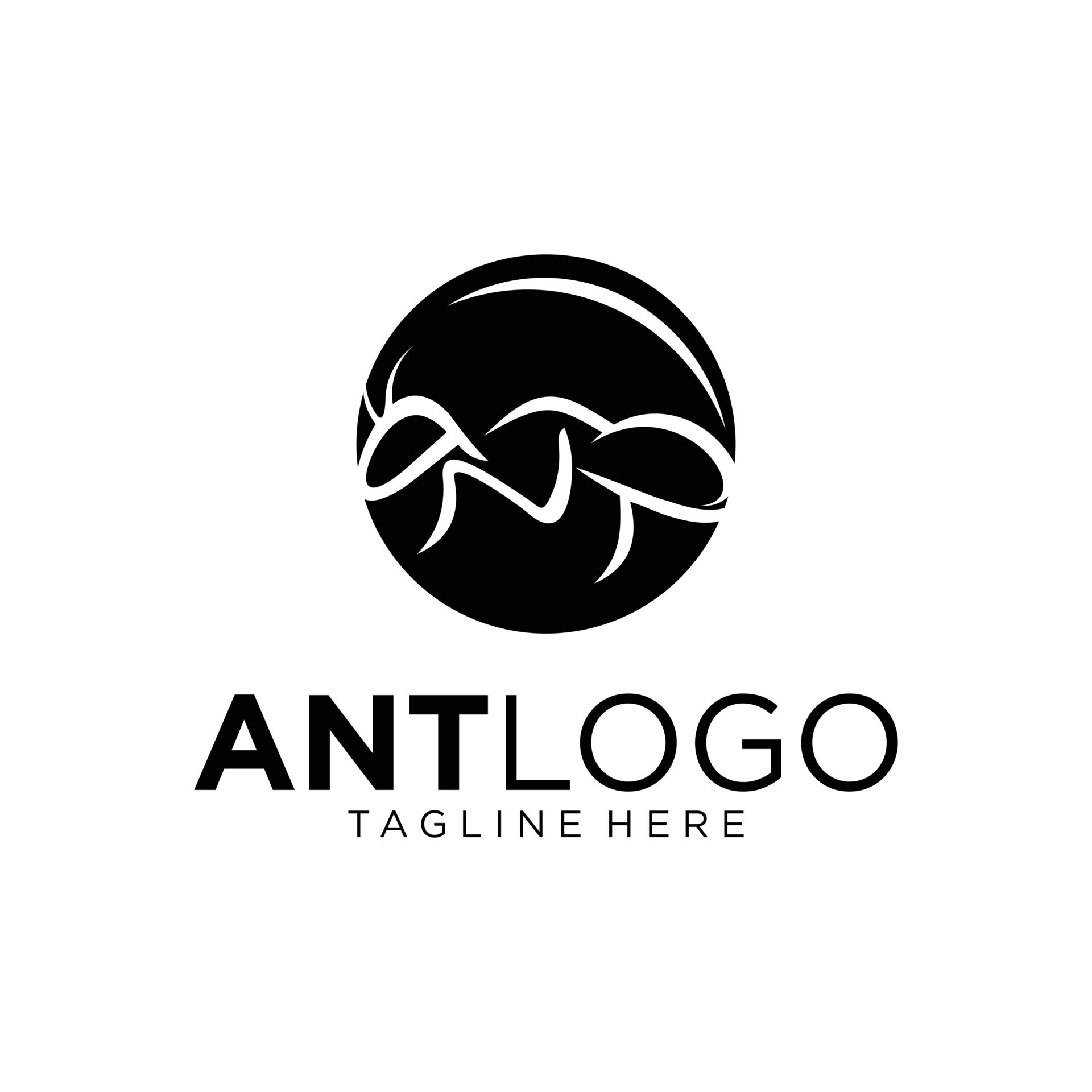 Ant Vector Design Logo Illustration 7762210 Vector Art at Vecteezy