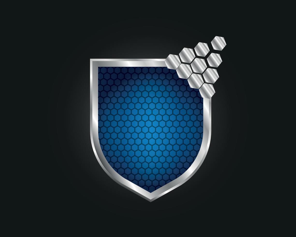 3d Shield Logo vector