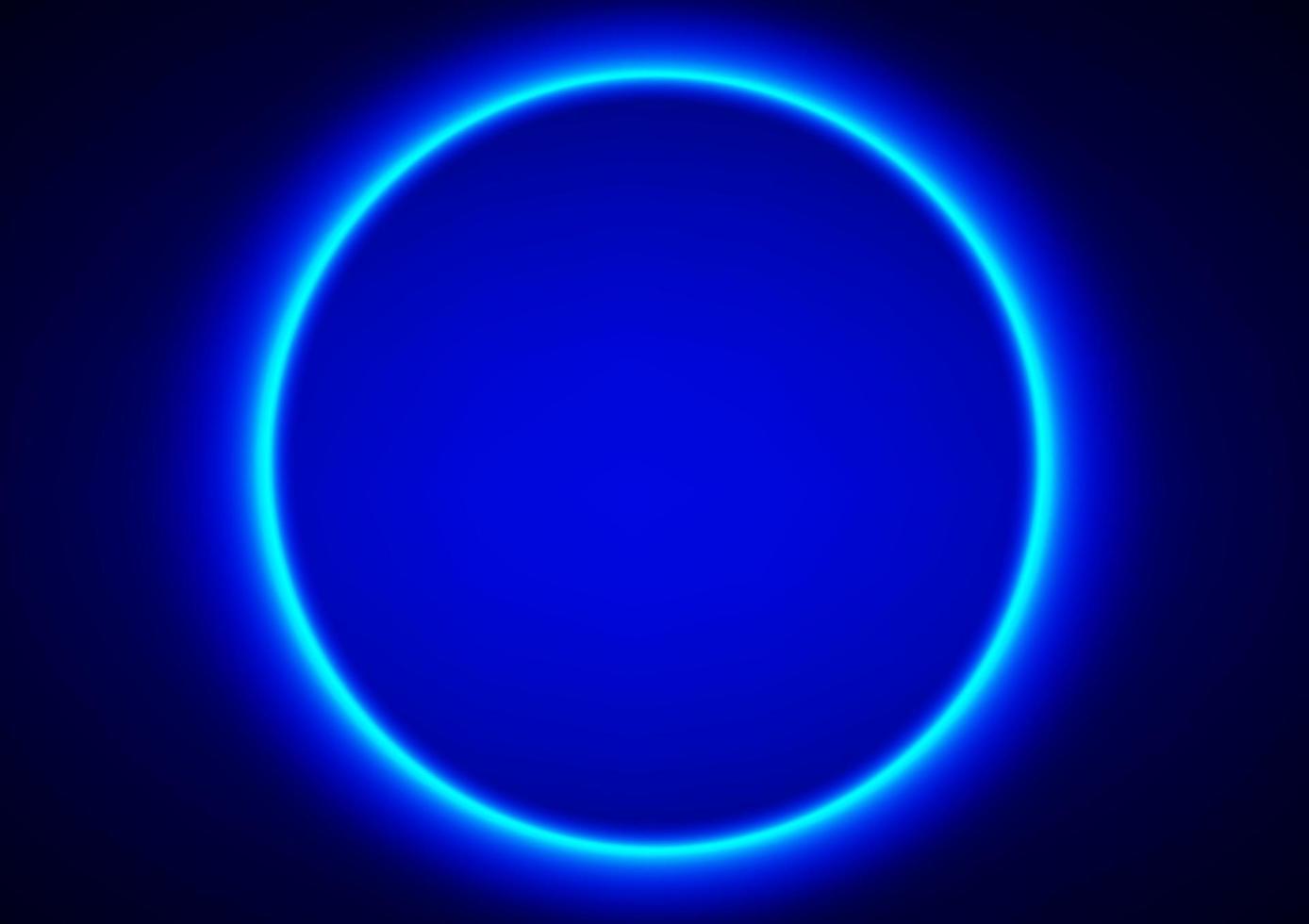 abstract effect design circle blue color tone neon style for background pattern vector