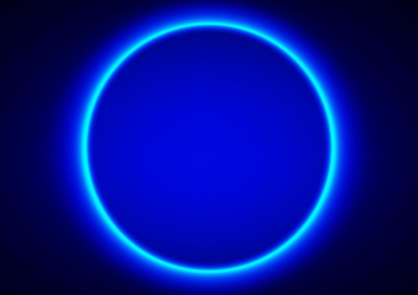 abstract effect design circle blue color tone neon style for background pattern vector