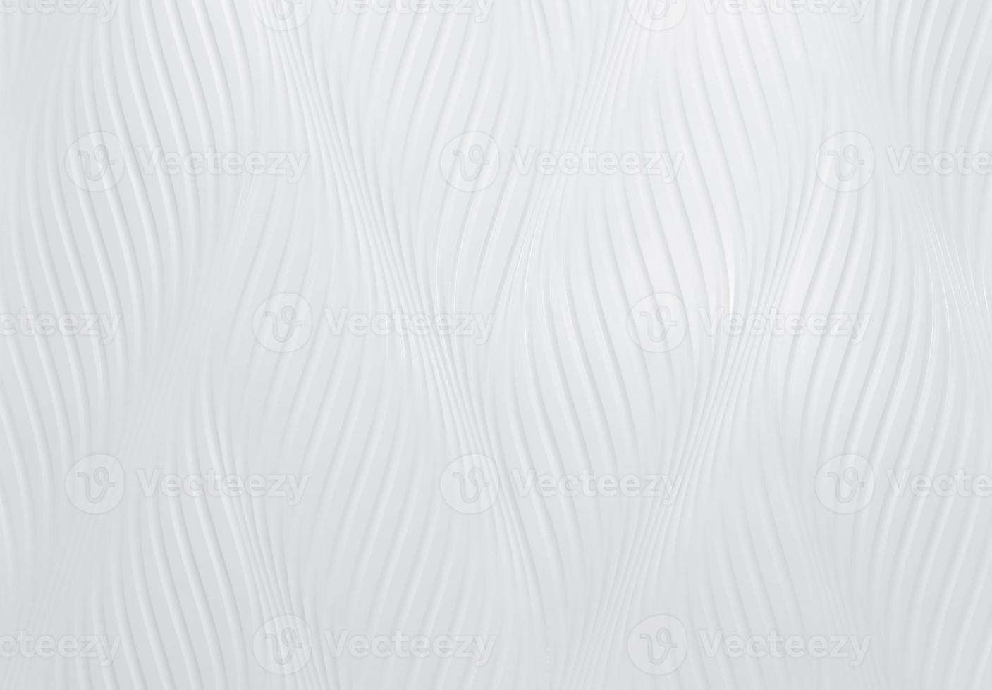 White cement wall with wave pattern. White wall texture abstract background. Modern design of white wavy background. Simple abstract wallpaper. White seamless texture. Concrete surface. Interior wall. photo