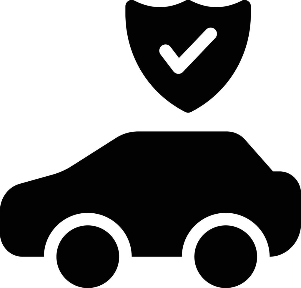 Ilustración de vector de protección de coche en un fondo. Símbolos de calidad premium. Iconos vectoriales para concepto y diseño gráfico.