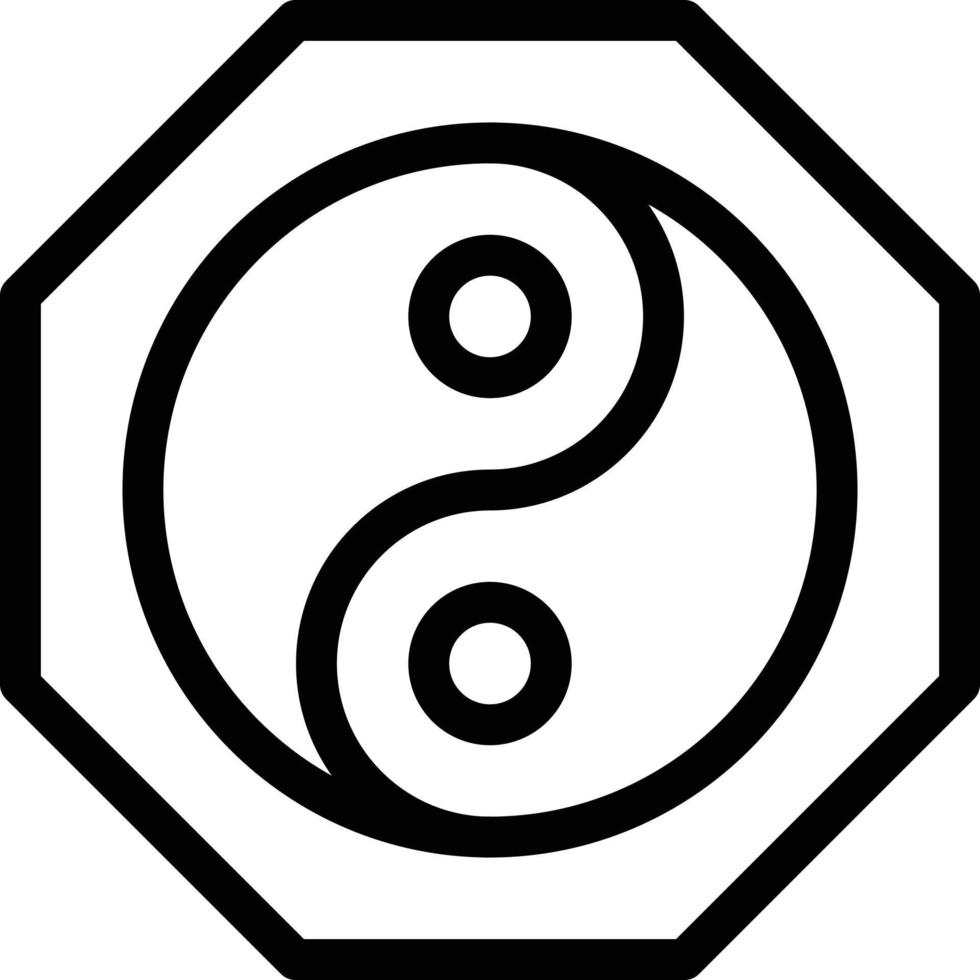 yin yang ilustración vectorial sobre un fondo. símbolos de calidad premium. iconos vectoriales para concepto y diseño gráfico. vector