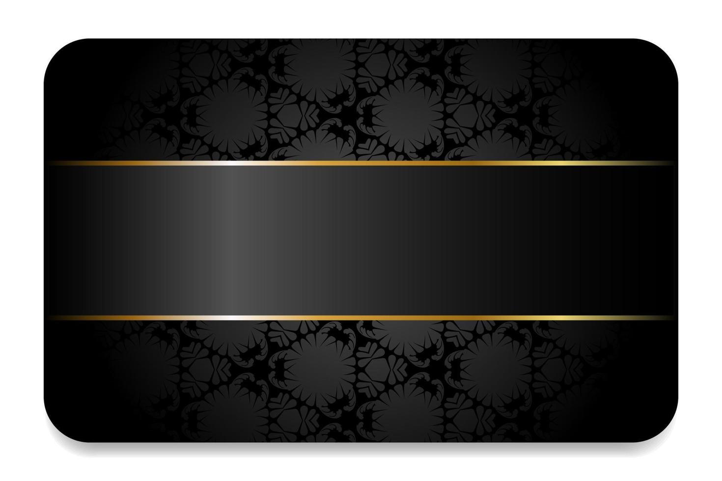 Premium business card gray and black with gold elements.Premium card with vintage pattern. Business card. Modern creative template. Sale banner. vector