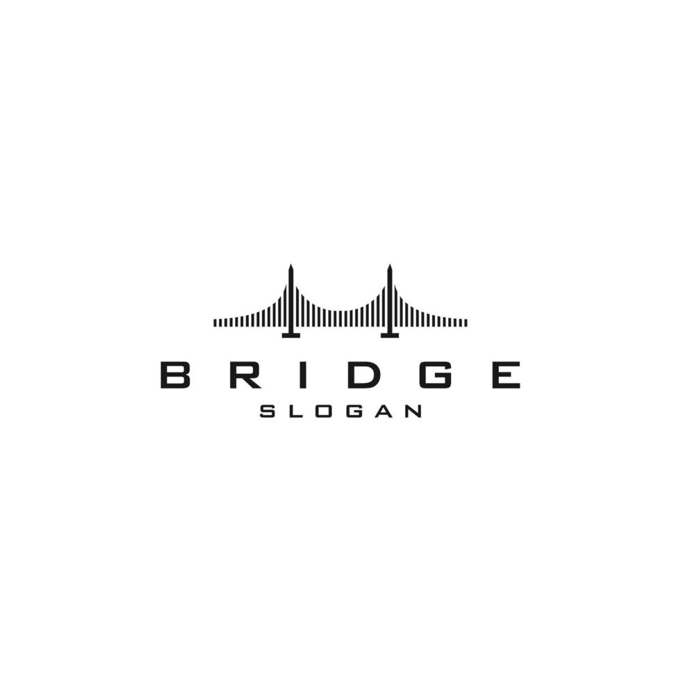 plantilla de diseño de logotipo de puente abstracto creativo vector