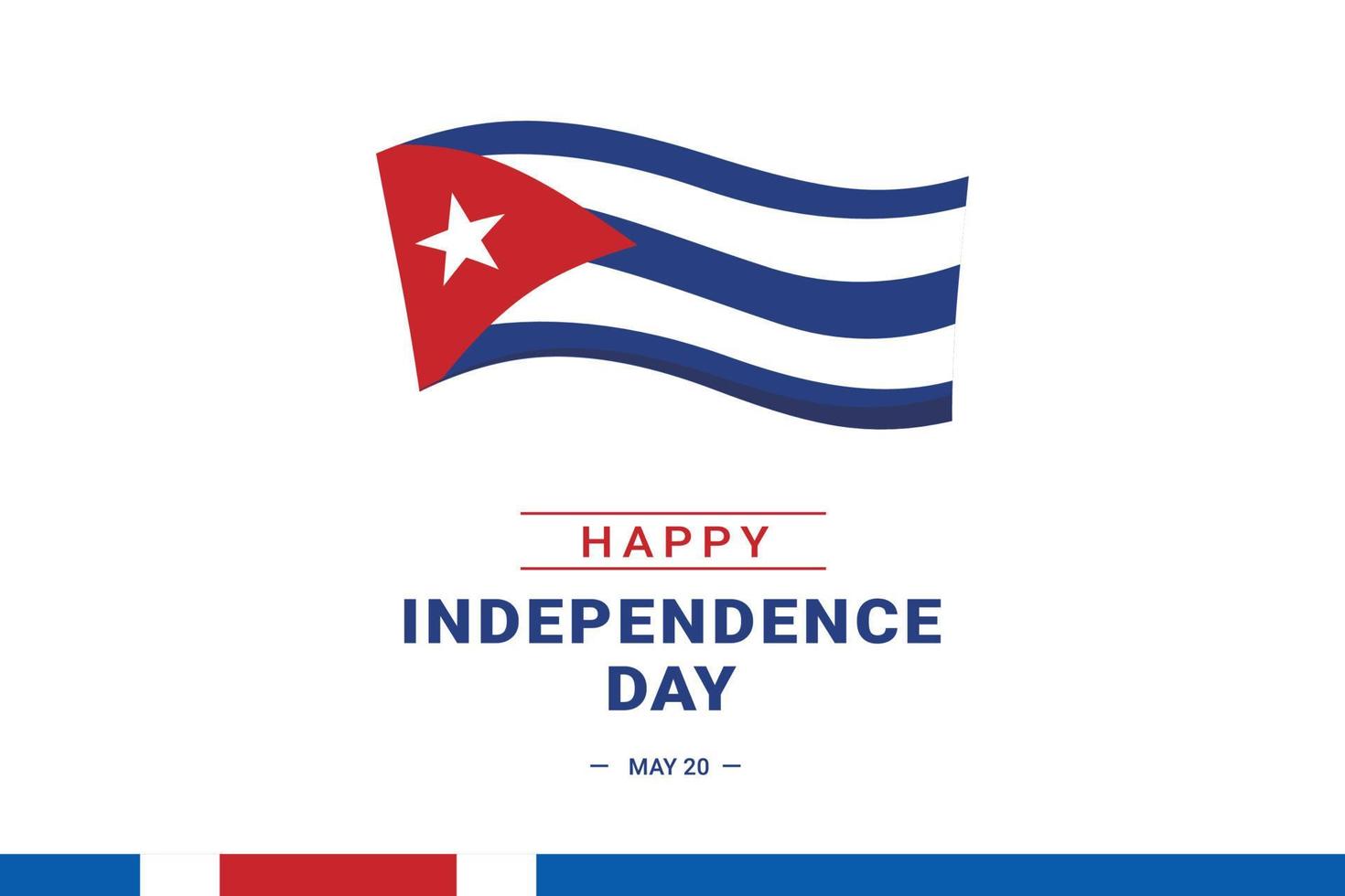 Cuba Independence Day vector