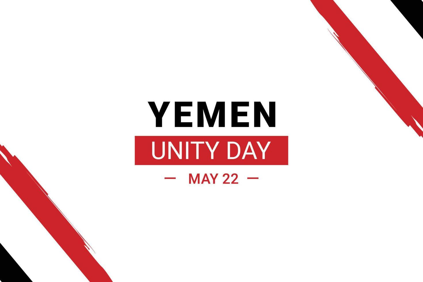 Yemen Unity Day vector