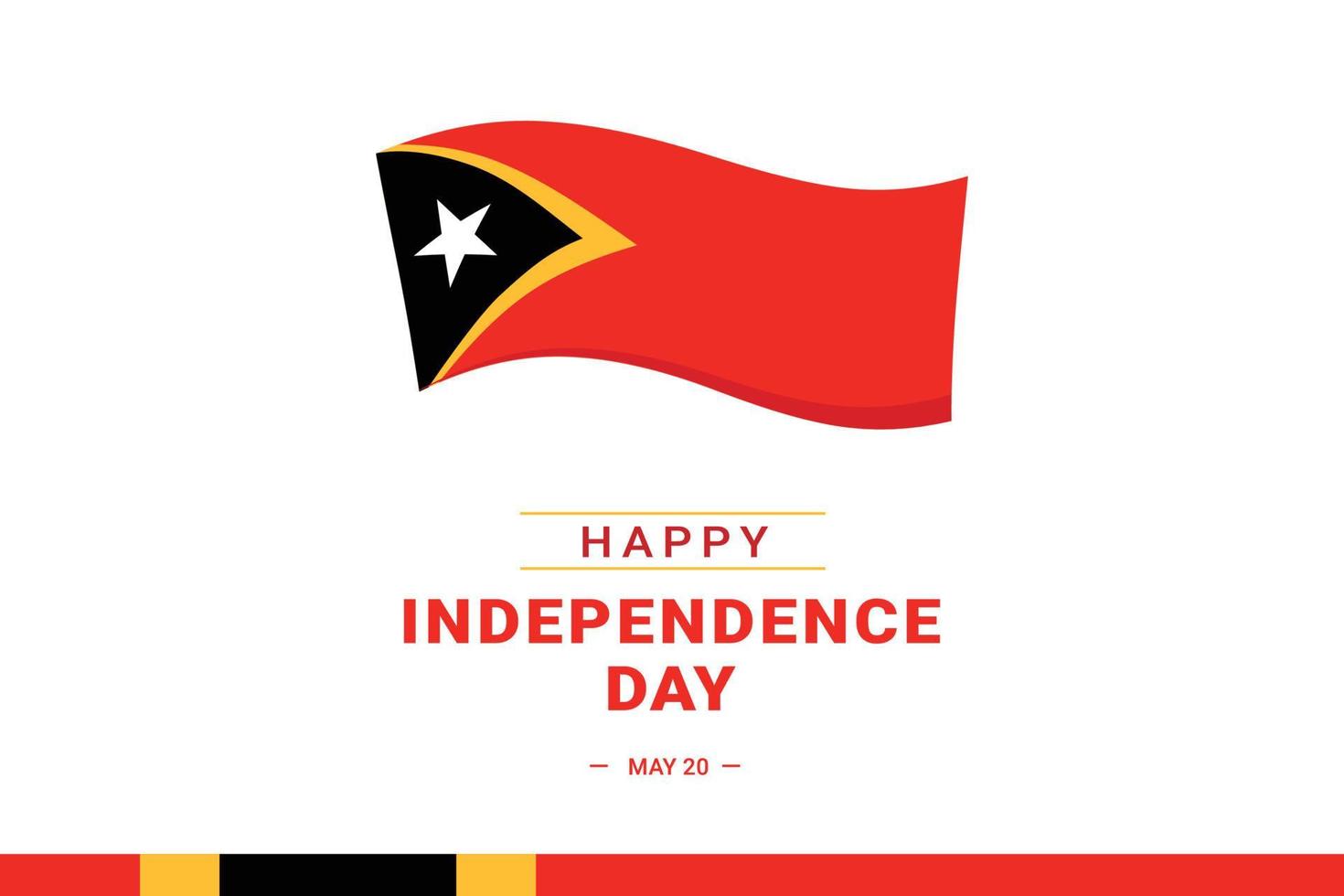 día de la independencia de timor oriental vector