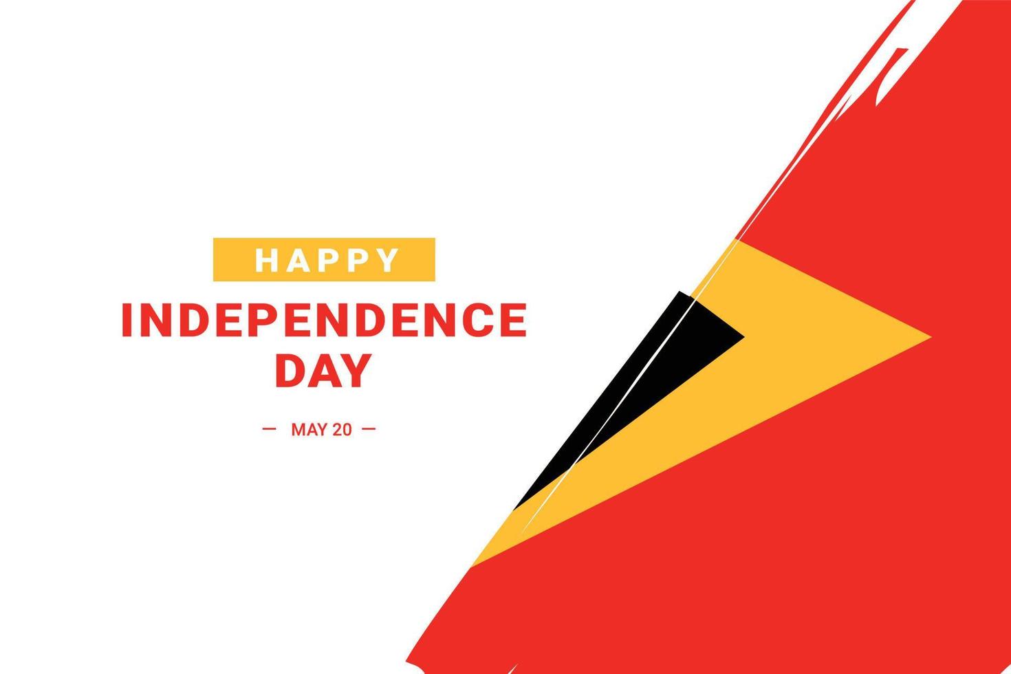 día de la independencia de timor oriental vector