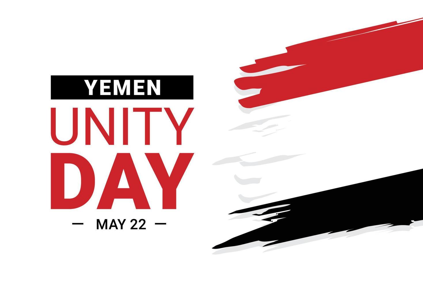 día de la unidad de yemen vector