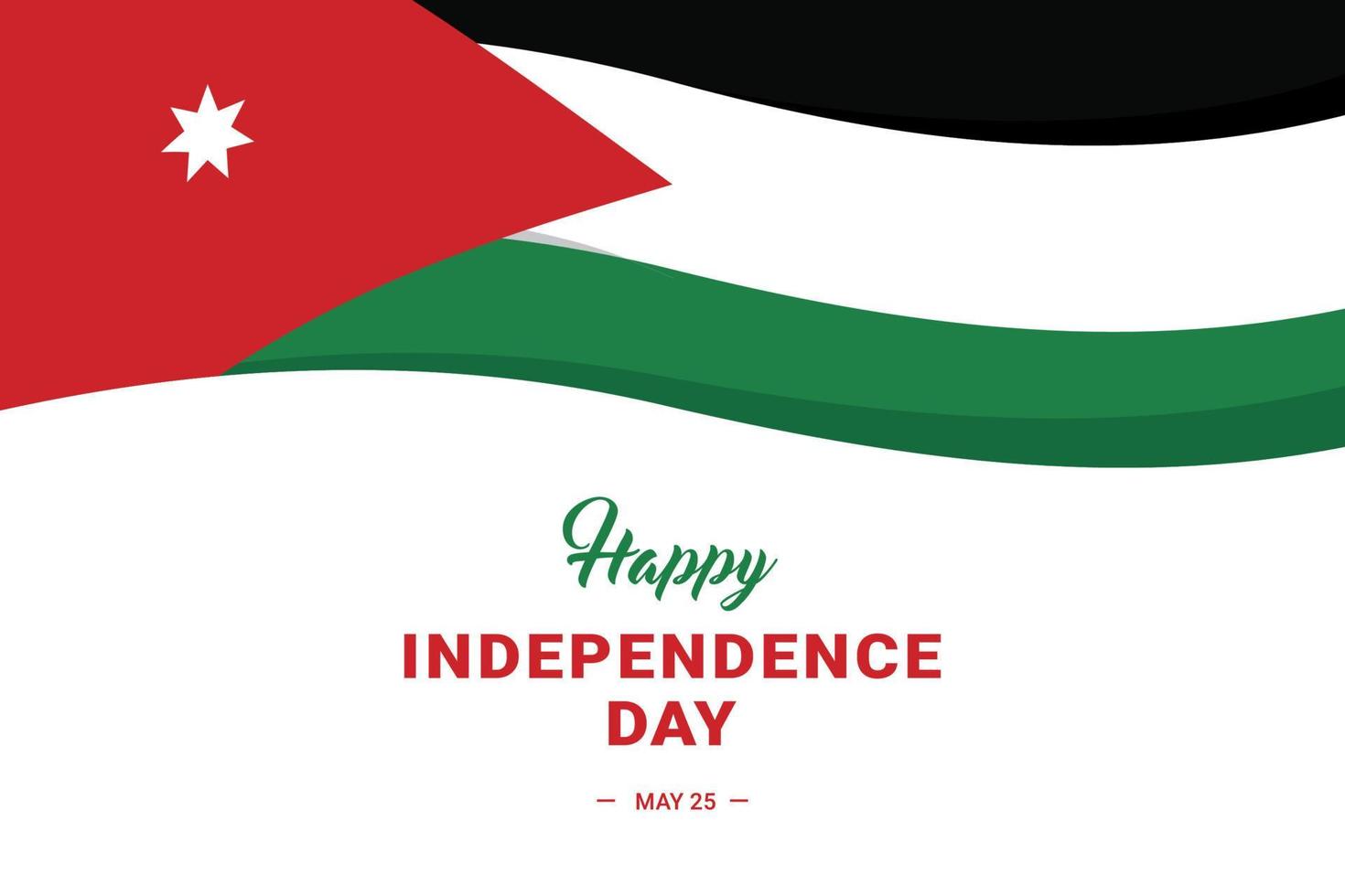 día de la independencia de jordania vector