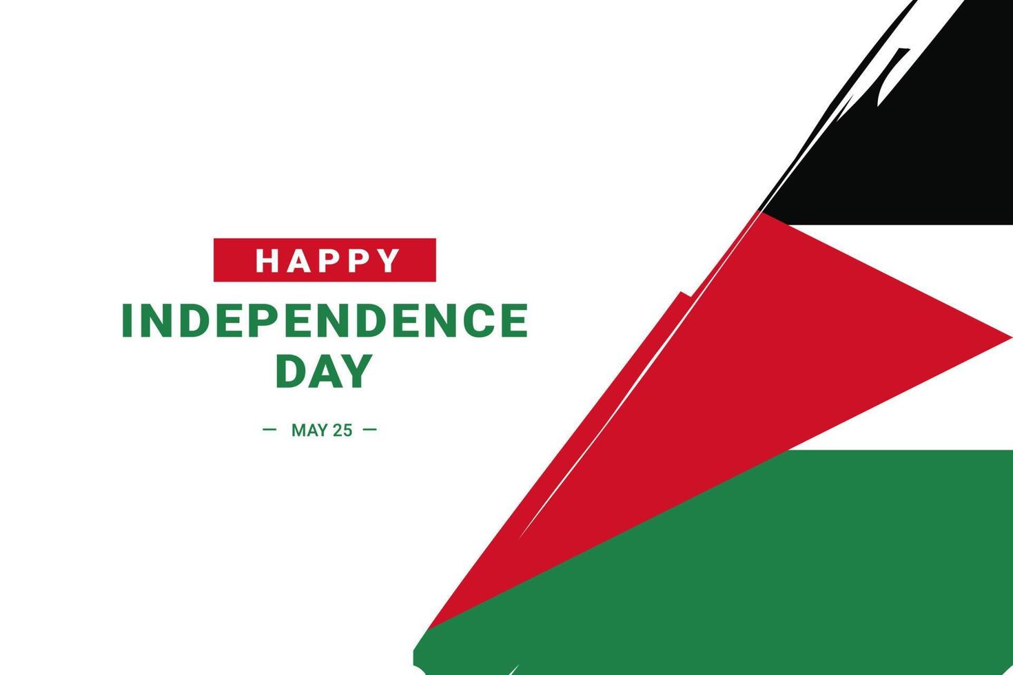 Jordan Independence Day vector